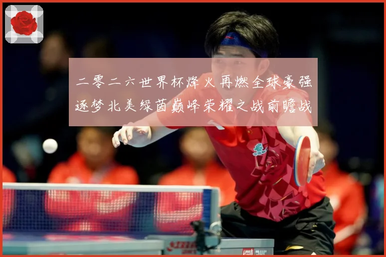 二零二六世界杯烽火再燃全球豪强逐梦北美绿茵巅峰荣耀之战前瞻战术观察-深度解析